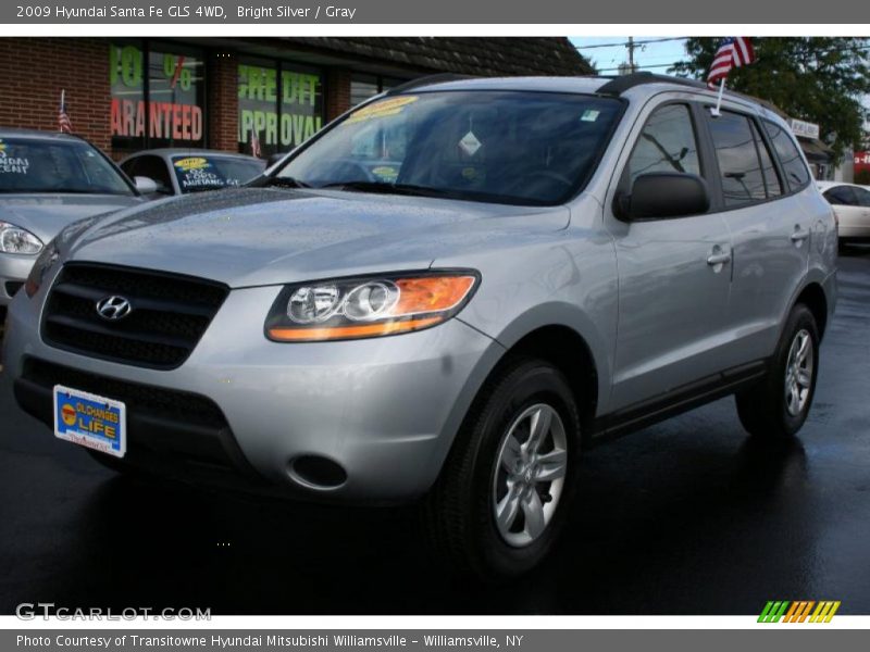 Bright Silver / Gray 2009 Hyundai Santa Fe GLS 4WD