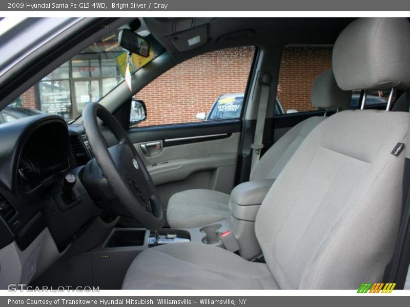 Bright Silver / Gray 2009 Hyundai Santa Fe GLS 4WD