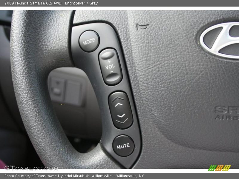 Bright Silver / Gray 2009 Hyundai Santa Fe GLS 4WD