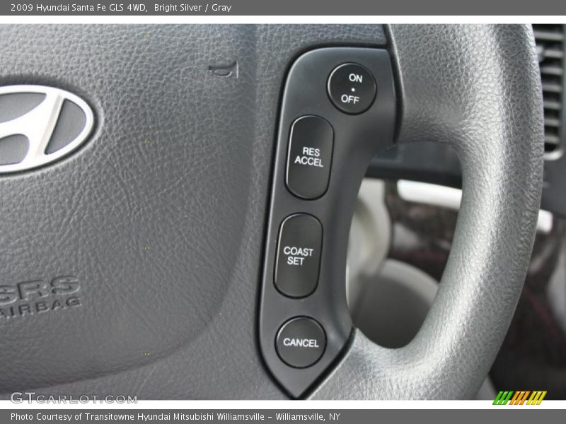 Bright Silver / Gray 2009 Hyundai Santa Fe GLS 4WD