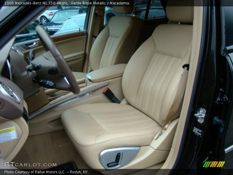 Verde Brook Metallic / Macadamia 2008 Mercedes-Benz ML 350 4Matic