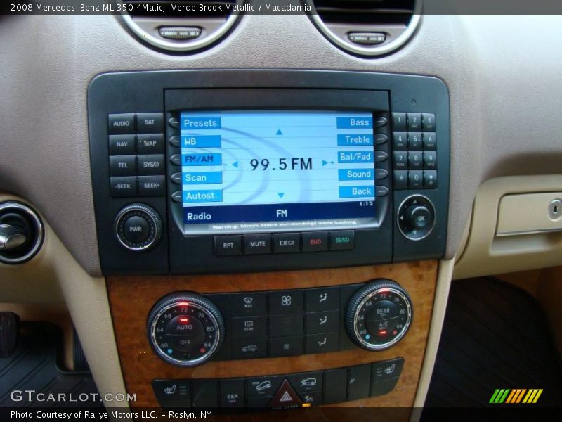 Verde Brook Metallic / Macadamia 2008 Mercedes-Benz ML 350 4Matic