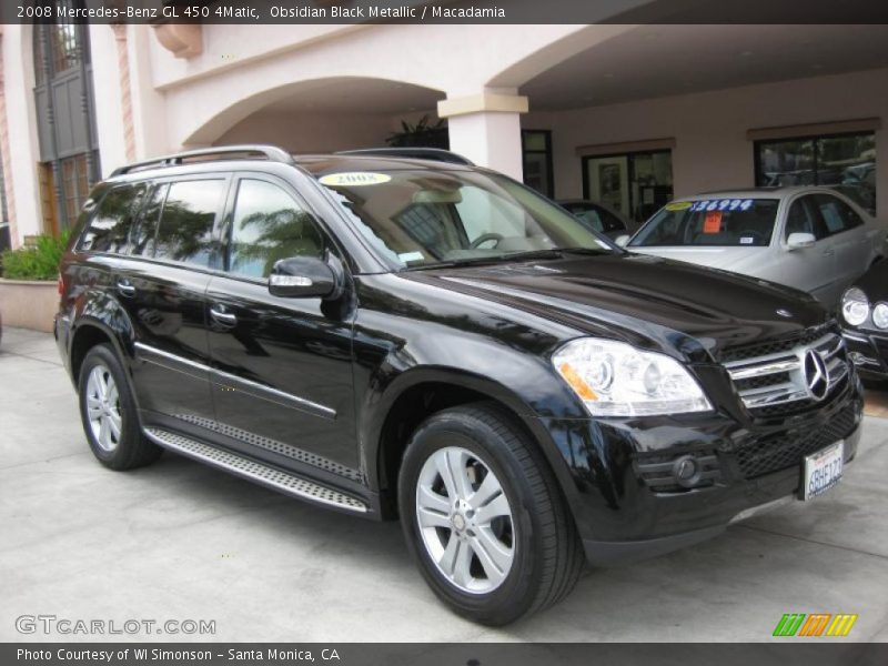 Obsidian Black Metallic / Macadamia 2008 Mercedes-Benz GL 450 4Matic