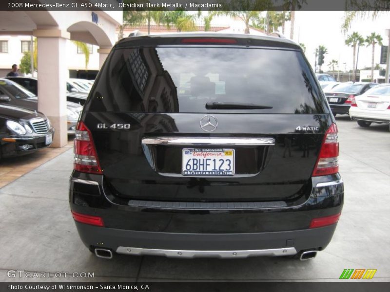 Obsidian Black Metallic / Macadamia 2008 Mercedes-Benz GL 450 4Matic