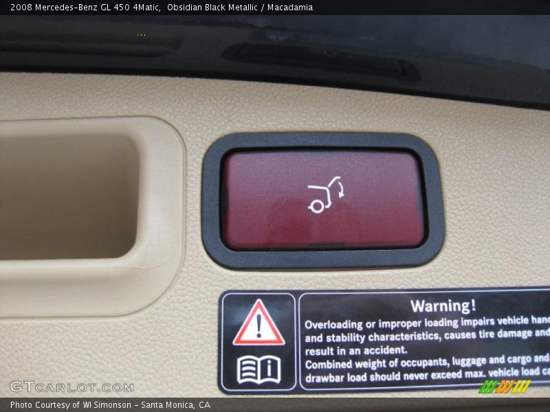 Obsidian Black Metallic / Macadamia 2008 Mercedes-Benz GL 450 4Matic