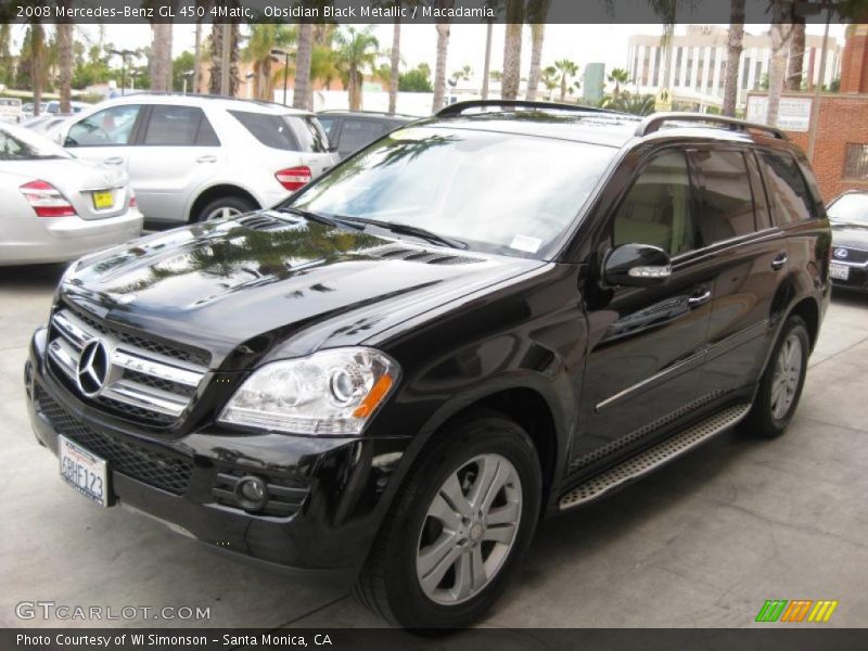 Obsidian Black Metallic / Macadamia 2008 Mercedes-Benz GL 450 4Matic