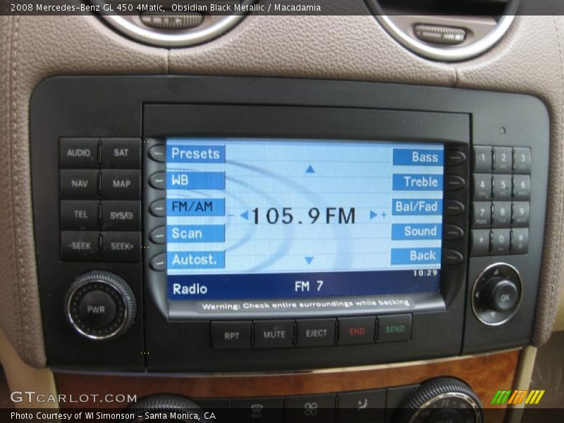 Obsidian Black Metallic / Macadamia 2008 Mercedes-Benz GL 450 4Matic