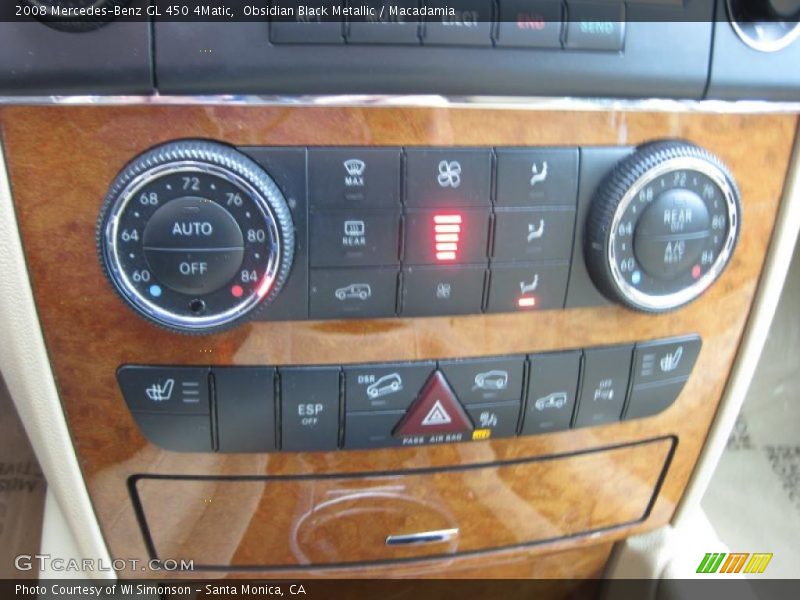Obsidian Black Metallic / Macadamia 2008 Mercedes-Benz GL 450 4Matic