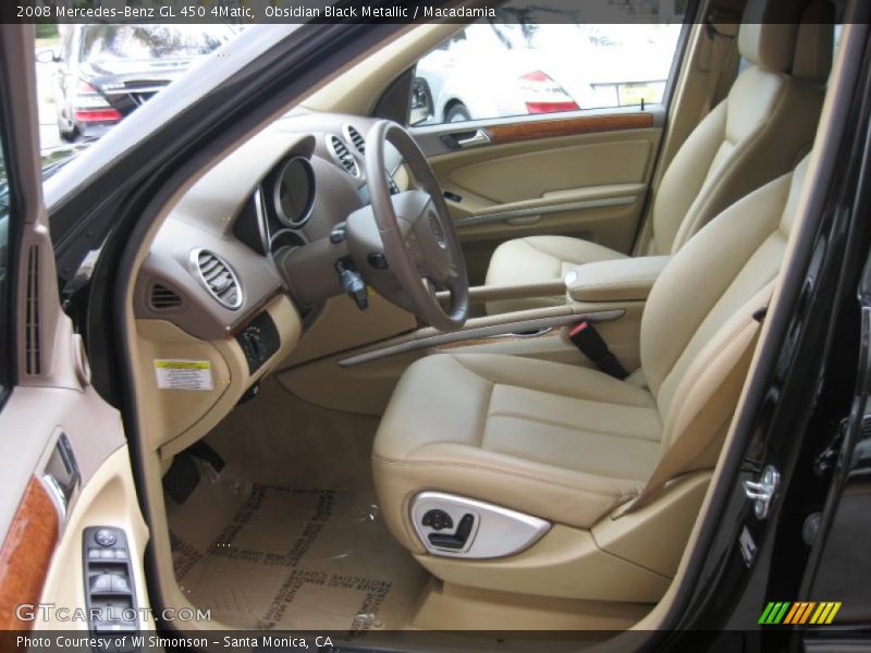 Obsidian Black Metallic / Macadamia 2008 Mercedes-Benz GL 450 4Matic
