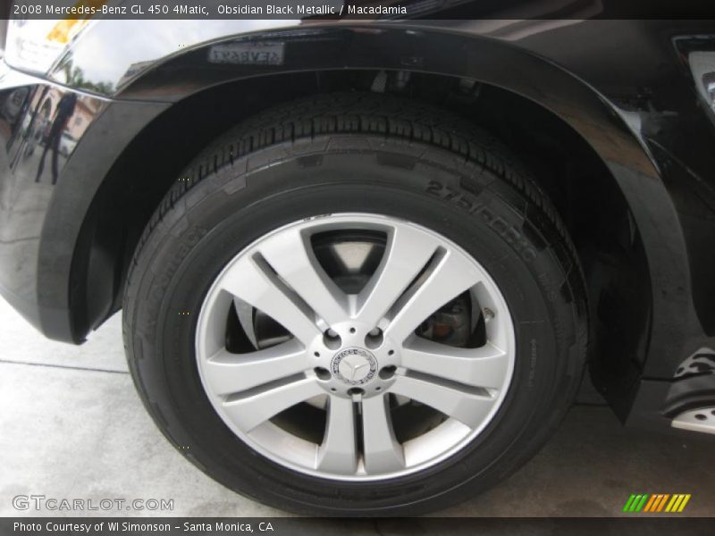 Obsidian Black Metallic / Macadamia 2008 Mercedes-Benz GL 450 4Matic