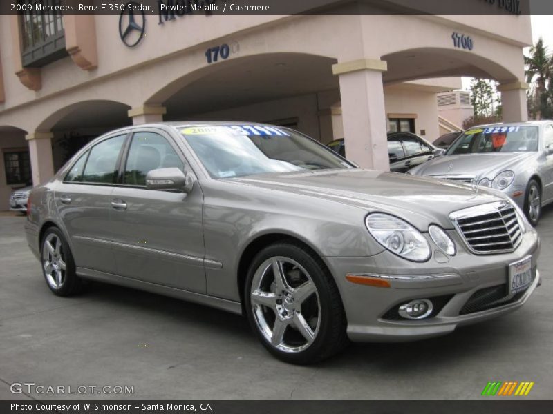 Pewter Metallic / Cashmere 2009 Mercedes-Benz E 350 Sedan