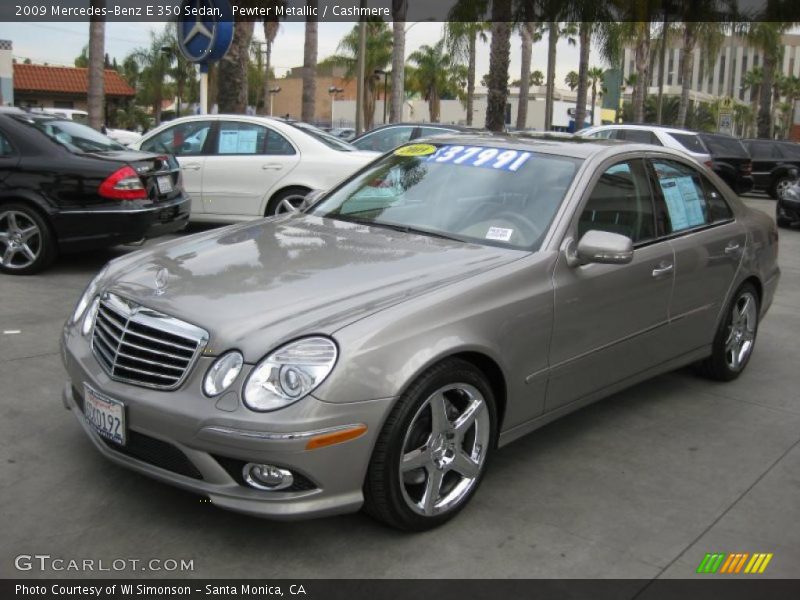 Pewter Metallic / Cashmere 2009 Mercedes-Benz E 350 Sedan