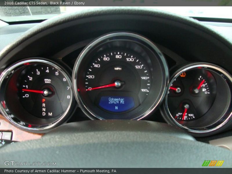 Black Raven / Ebony 2008 Cadillac CTS Sedan