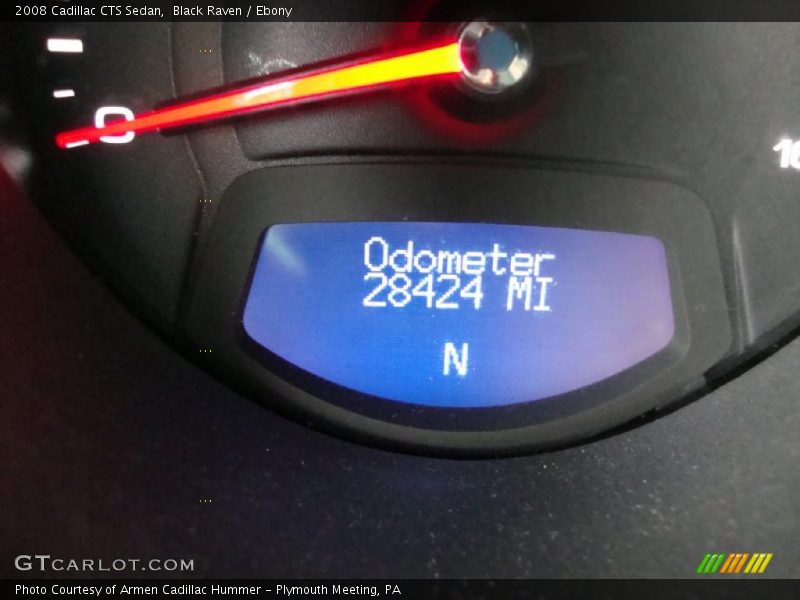 Black Raven / Ebony 2008 Cadillac CTS Sedan