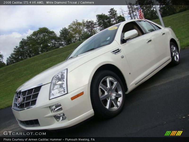 White Diamond Tricoat / Cashmere 2008 Cadillac STS 4 V6 AWD