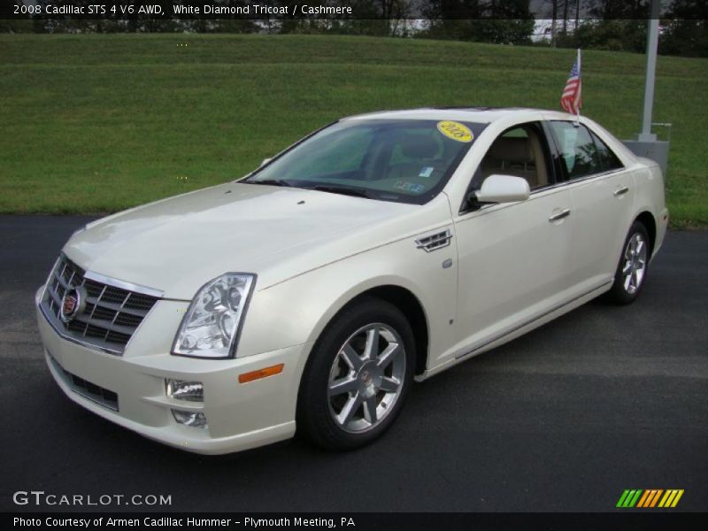 White Diamond Tricoat / Cashmere 2008 Cadillac STS 4 V6 AWD