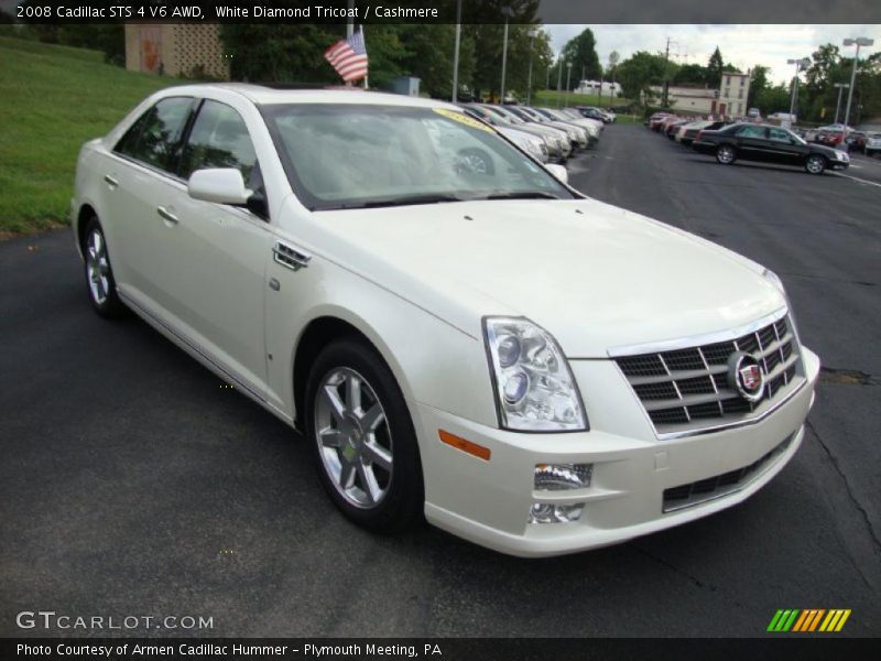 White Diamond Tricoat / Cashmere 2008 Cadillac STS 4 V6 AWD