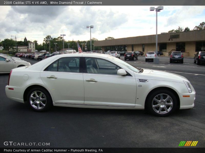 White Diamond Tricoat / Cashmere 2008 Cadillac STS 4 V6 AWD