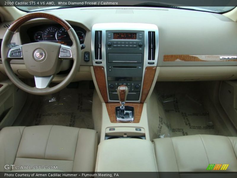 White Diamond Tricoat / Cashmere 2008 Cadillac STS 4 V6 AWD