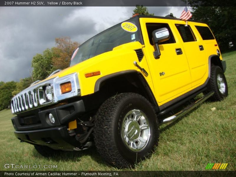 Yellow / Ebony Black 2007 Hummer H2 SUV