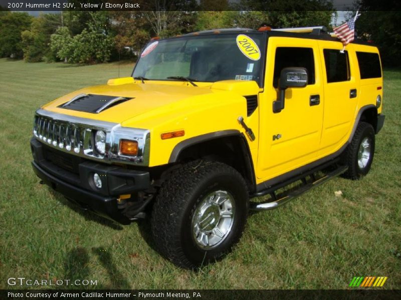 Yellow / Ebony Black 2007 Hummer H2 SUV