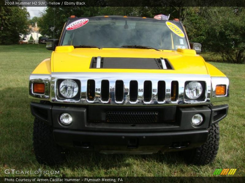 Yellow / Ebony Black 2007 Hummer H2 SUV