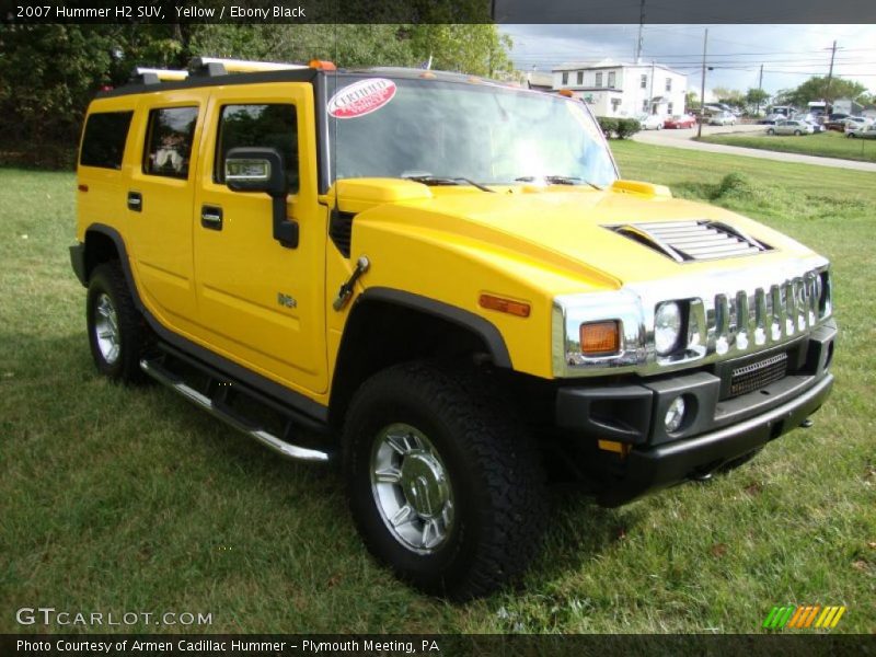 Yellow / Ebony Black 2007 Hummer H2 SUV
