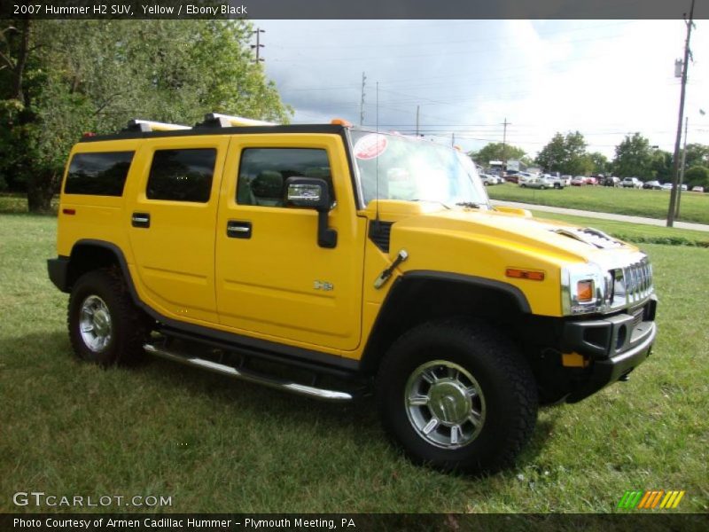Yellow / Ebony Black 2007 Hummer H2 SUV