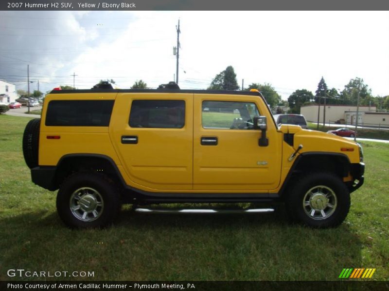 Yellow / Ebony Black 2007 Hummer H2 SUV
