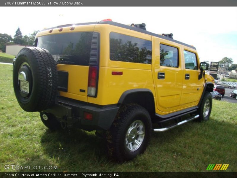 Yellow / Ebony Black 2007 Hummer H2 SUV