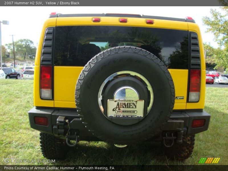 Yellow / Ebony Black 2007 Hummer H2 SUV