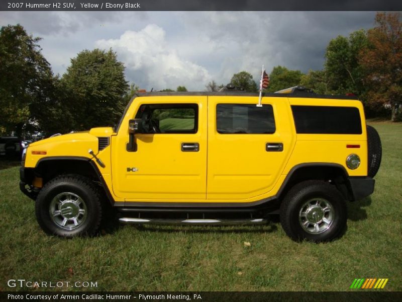 Yellow / Ebony Black 2007 Hummer H2 SUV