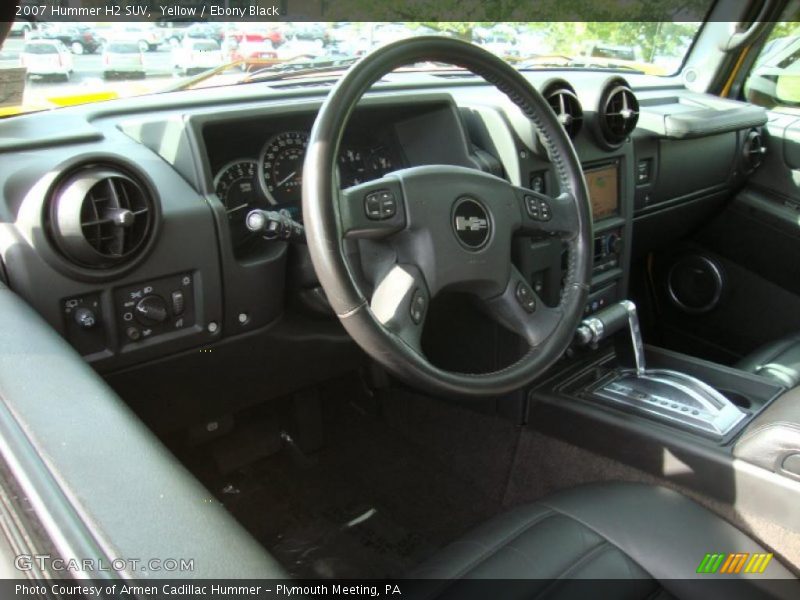 Yellow / Ebony Black 2007 Hummer H2 SUV