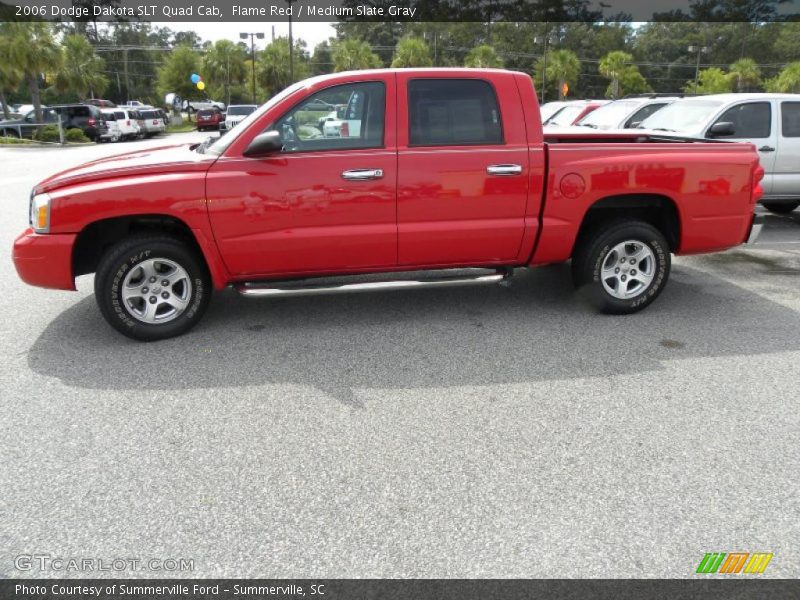 Flame Red / Medium Slate Gray 2006 Dodge Dakota SLT Quad Cab