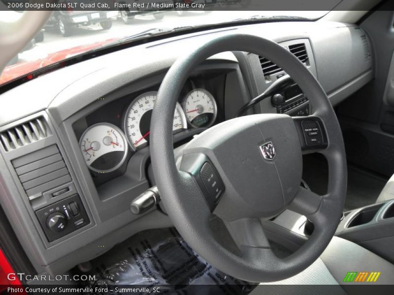 Flame Red / Medium Slate Gray 2006 Dodge Dakota SLT Quad Cab