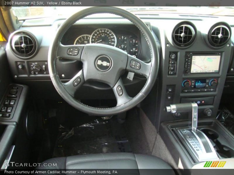 Yellow / Ebony Black 2007 Hummer H2 SUV