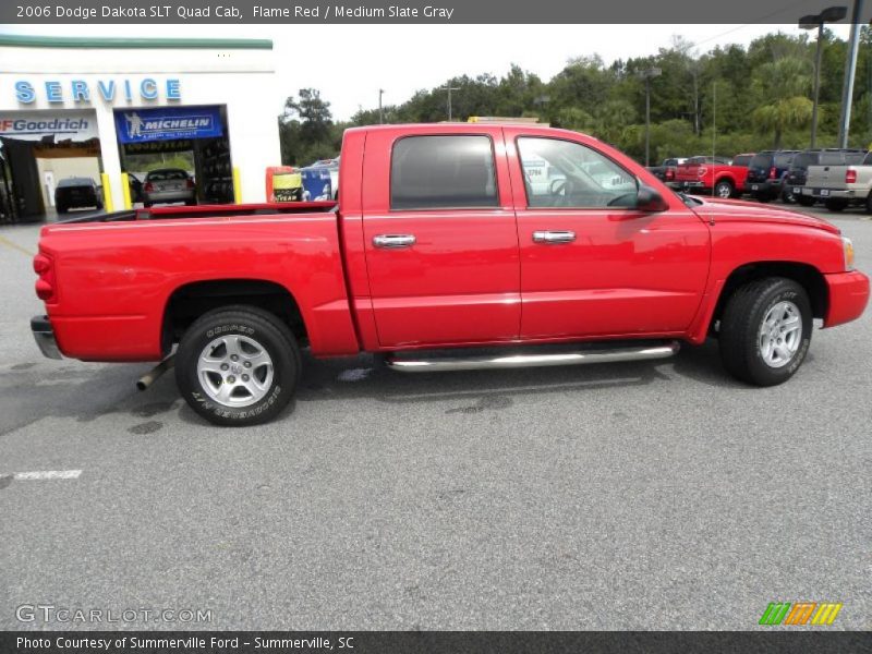 Flame Red / Medium Slate Gray 2006 Dodge Dakota SLT Quad Cab