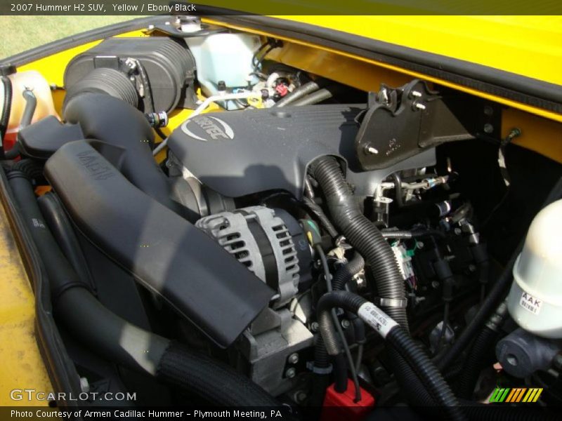 Yellow / Ebony Black 2007 Hummer H2 SUV