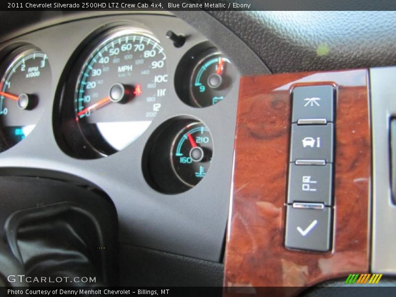 Blue Granite Metallic / Ebony 2011 Chevrolet Silverado 2500HD LTZ Crew Cab 4x4