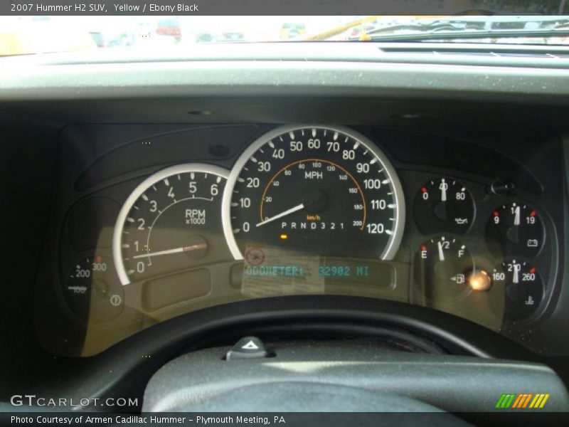 Yellow / Ebony Black 2007 Hummer H2 SUV