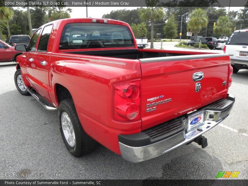 Flame Red / Medium Slate Gray 2006 Dodge Dakota SLT Quad Cab