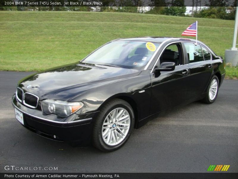 Jet Black / Black/Black 2004 BMW 7 Series 745Li Sedan