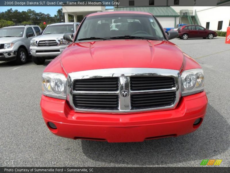 Flame Red / Medium Slate Gray 2006 Dodge Dakota SLT Quad Cab