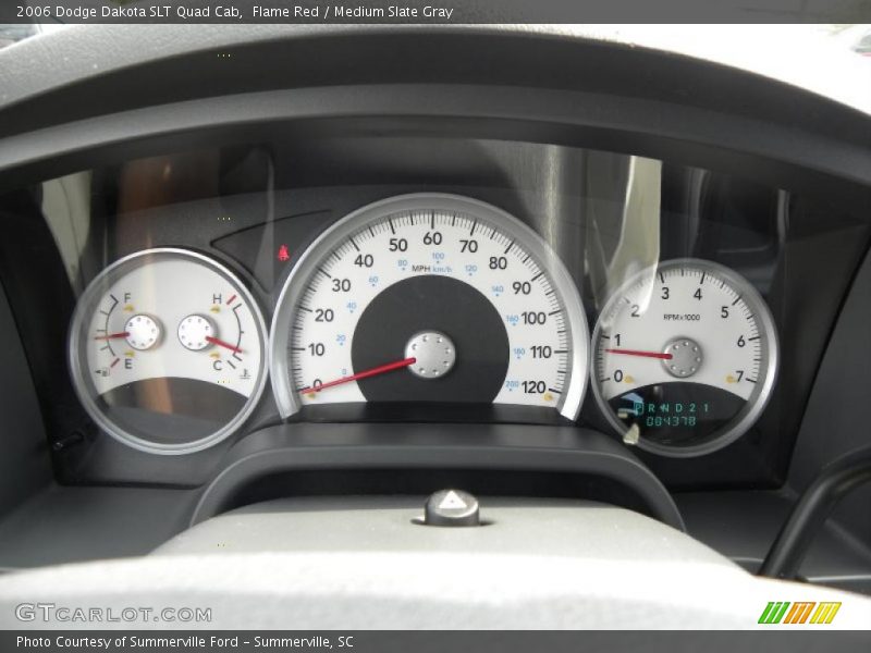 Flame Red / Medium Slate Gray 2006 Dodge Dakota SLT Quad Cab