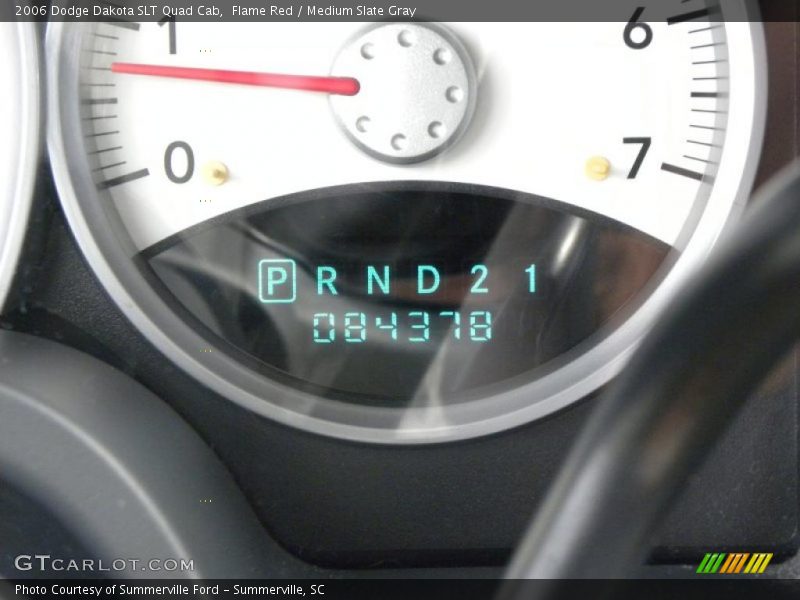 Flame Red / Medium Slate Gray 2006 Dodge Dakota SLT Quad Cab