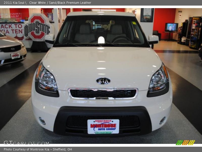 Clear White / Sand/Black Premium Leather 2011 Kia Soul !