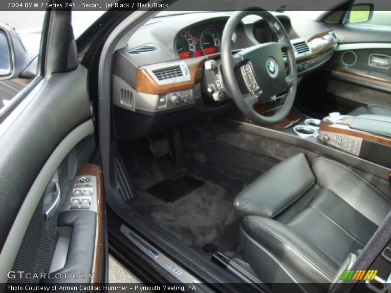 Jet Black / Black/Black 2004 BMW 7 Series 745Li Sedan