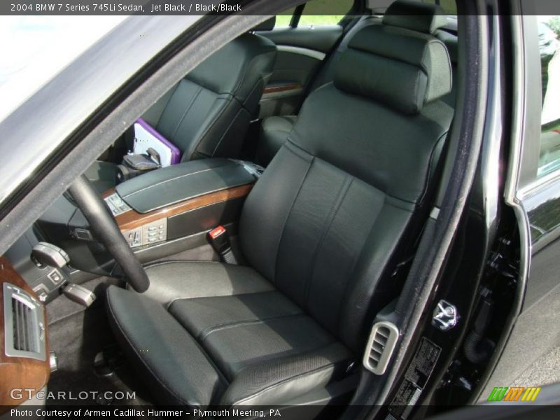 Jet Black / Black/Black 2004 BMW 7 Series 745Li Sedan