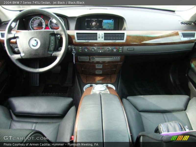 Jet Black / Black/Black 2004 BMW 7 Series 745Li Sedan
