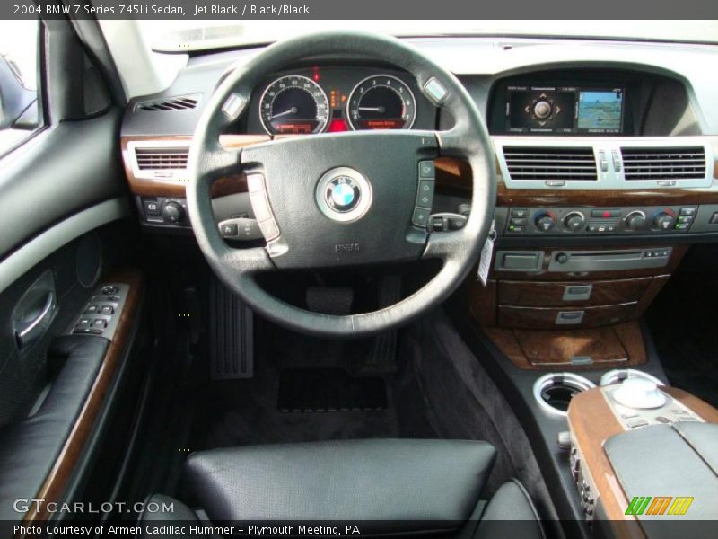 Jet Black / Black/Black 2004 BMW 7 Series 745Li Sedan